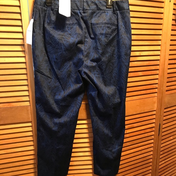 Coldwater Creek Blue & Black Ankle/Cropped Pants - Picture 2 of 8